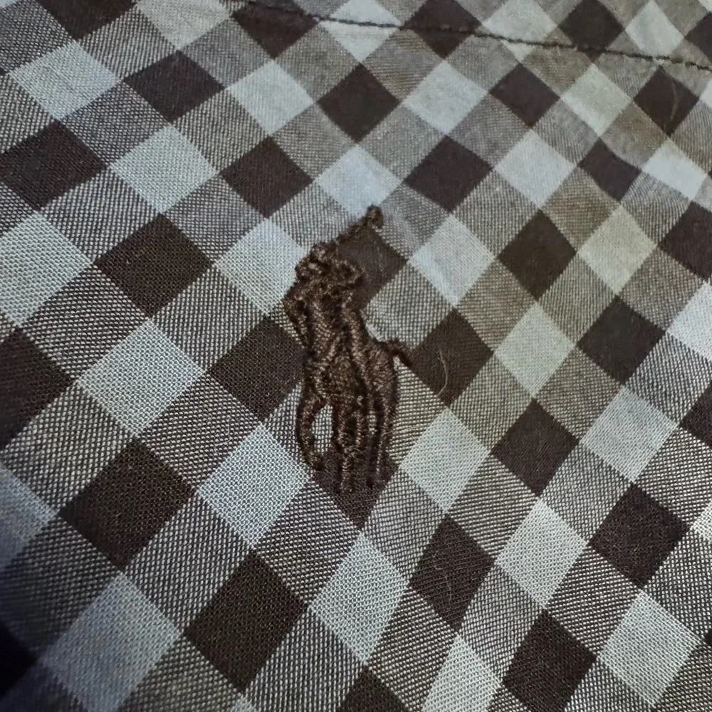 Ralph Lauren Kids Blue and Black Plaid Shirt
